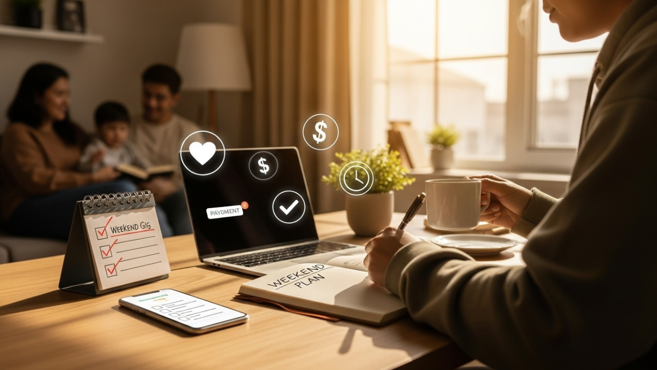 Weekend side jobs for extra cash